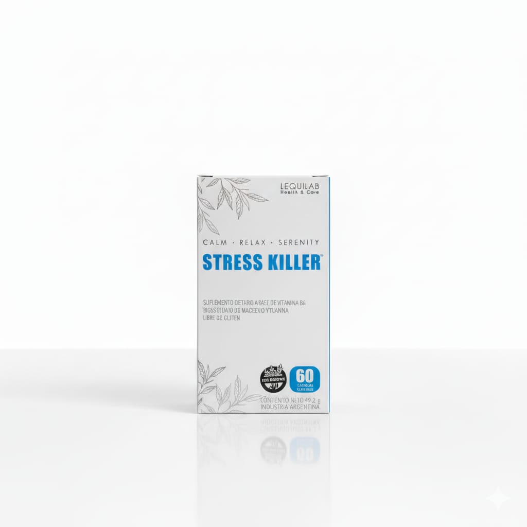 Stress Killer | 60 capsulas Magnesio Bisglicinato | L-teanina