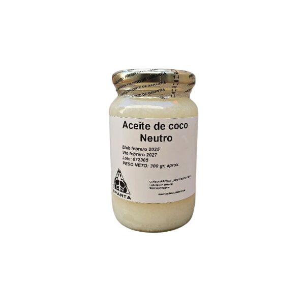 Aceite De Coco Neutro Orgánico-prensado En Frio 360cc