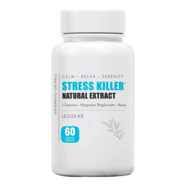 Stress Killer | 60 capsulas Magnesio Bisglicinato | L-teanina