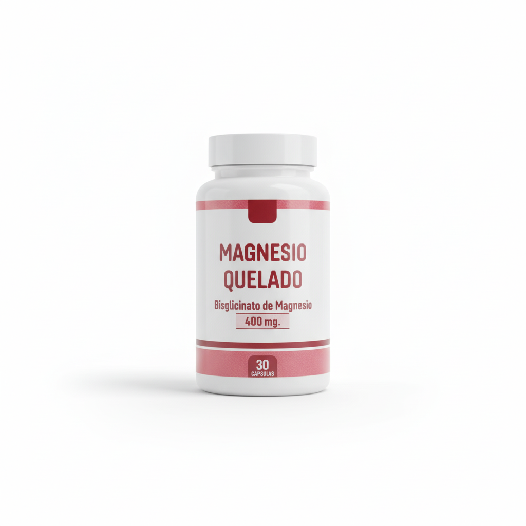 Magnesio quelado x 30 capsulas . 400mg