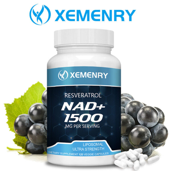 NAD+  1500 mg 120 capsulas - resveratrol. importado