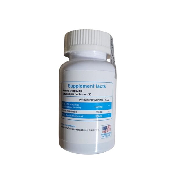 NAD + Resveratrol - Wellnesway 60 capsulas - Imagen 3