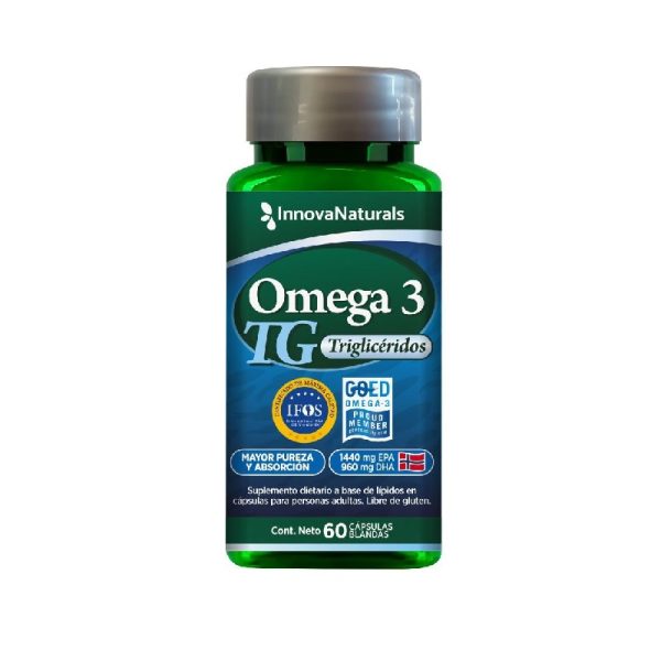 Omega 3 TG- trigliceridos x 60 capsulas Innovanaturals